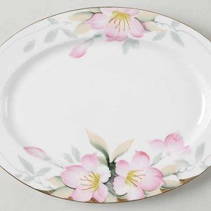 Vintage NORITAKE Azalea  Oval Serving Platter 13 1